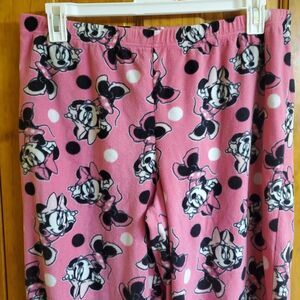 Mickey Mouse Face Light Pink Pants Sleepwear Size XL 16/18